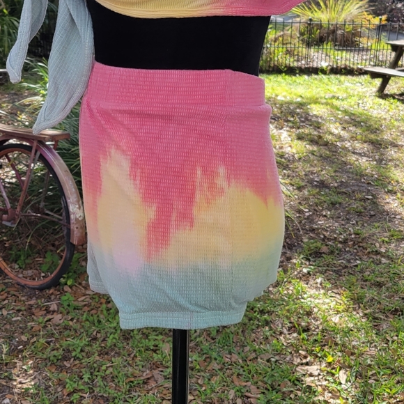Rasta Hand Dyed 2 piece Bralette Set - Picture 3 of 4